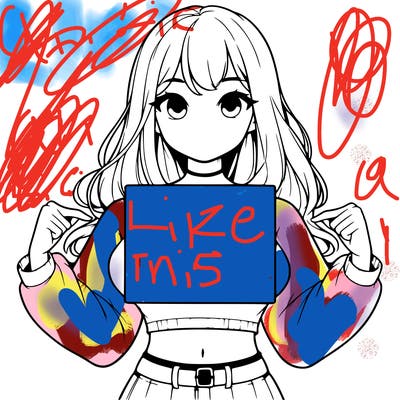 girl holding a blank sign in a long sleeve crop top