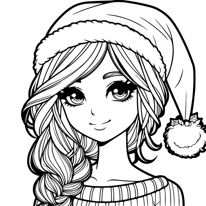 christmas girl realistic