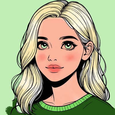 realistic portrait girl