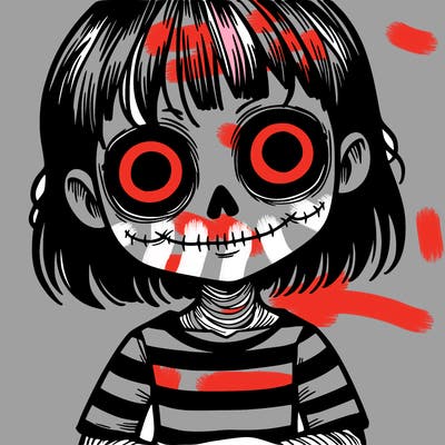 creepy girl