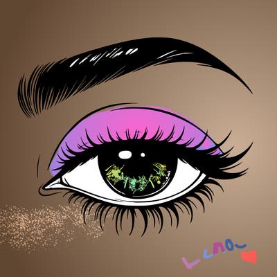 eye closed realistic