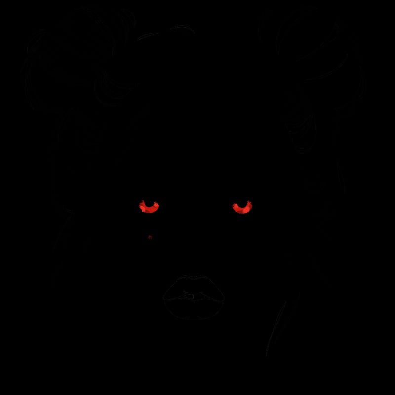 realistic girl with two buns on her hair and lips