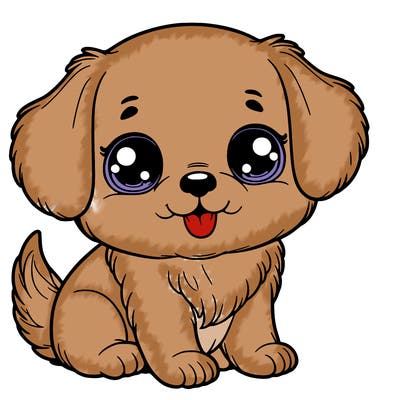 cute and realistic dog