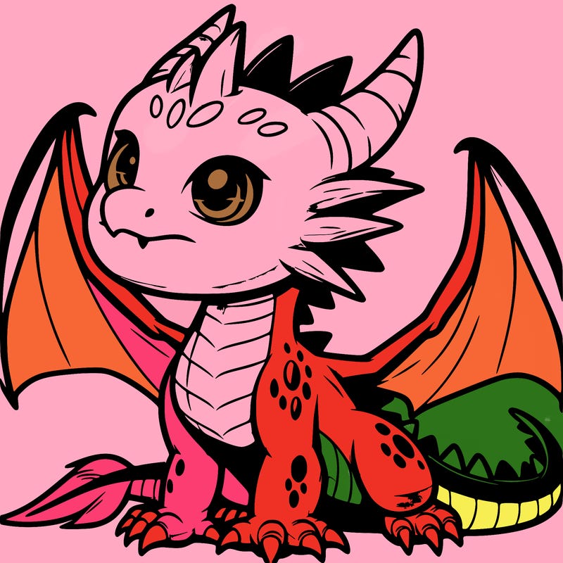 fierce baby night dragon