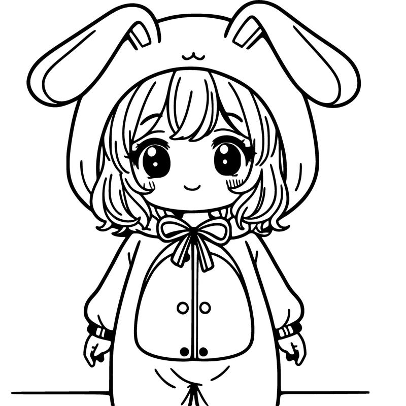 girl in bunny suit