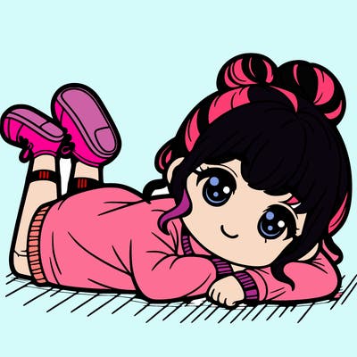 the girl lay it down