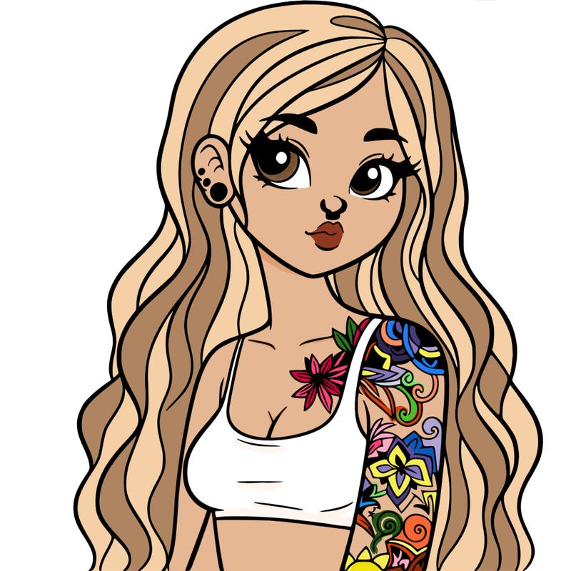 girl with tattoos