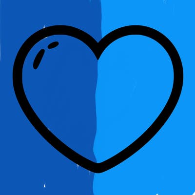 a blank heart