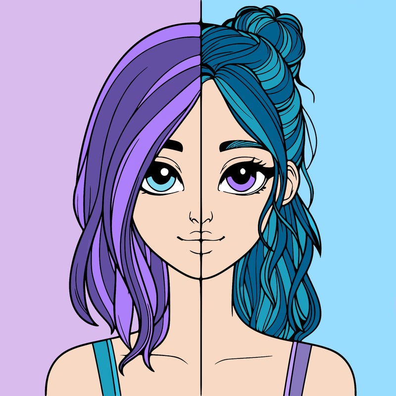 realistic girl split