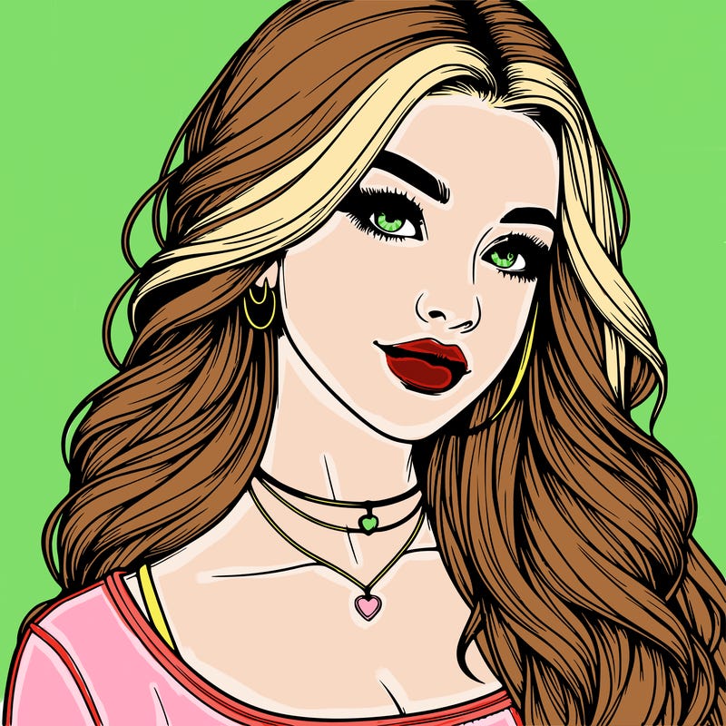 detailed realistic girl