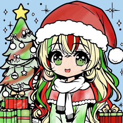 christmas manga girl