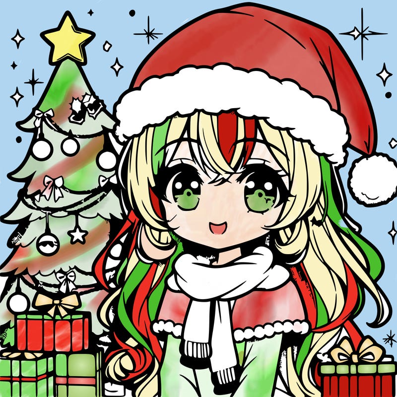 christmas manga girl