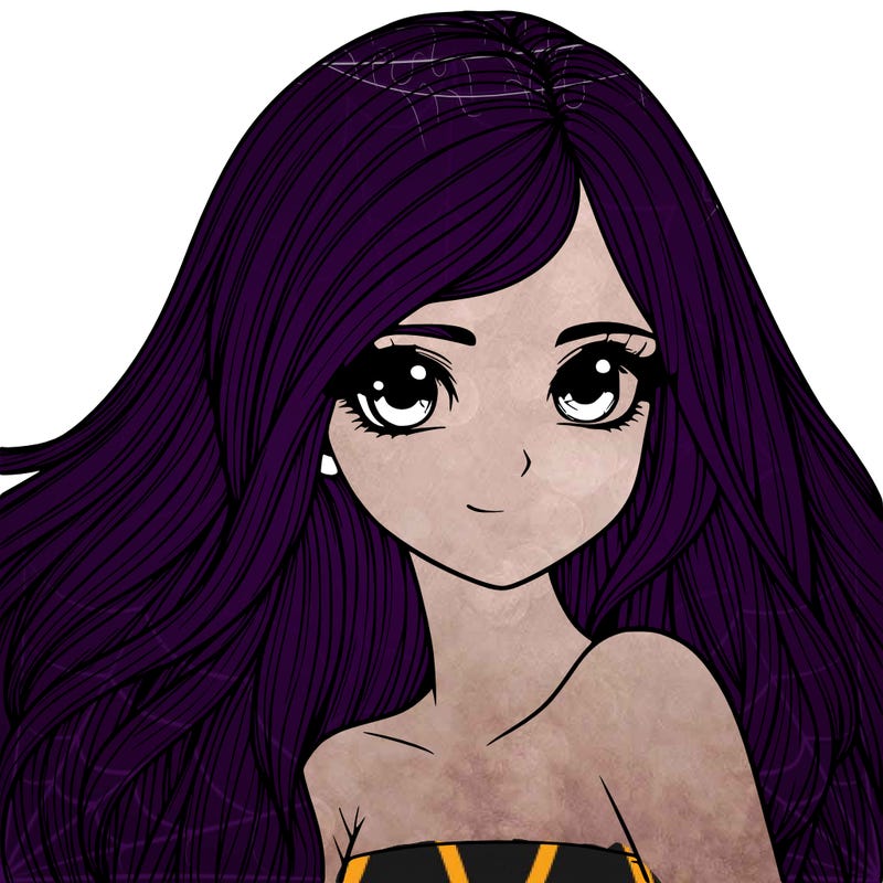 realistic girl pretty long hair