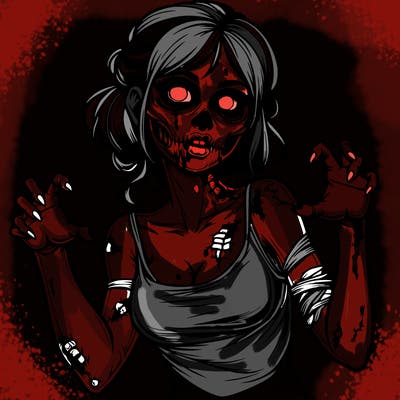 realistic zombie girl