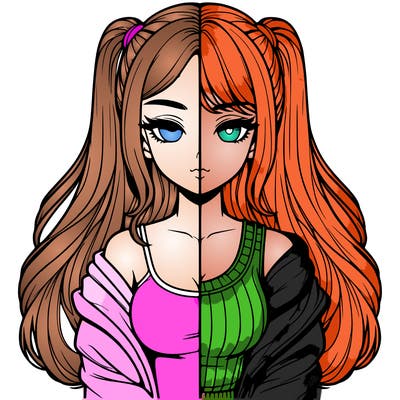 realistic girl split