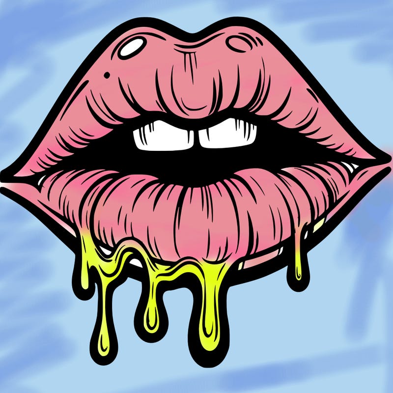 lips that look realistic and drip