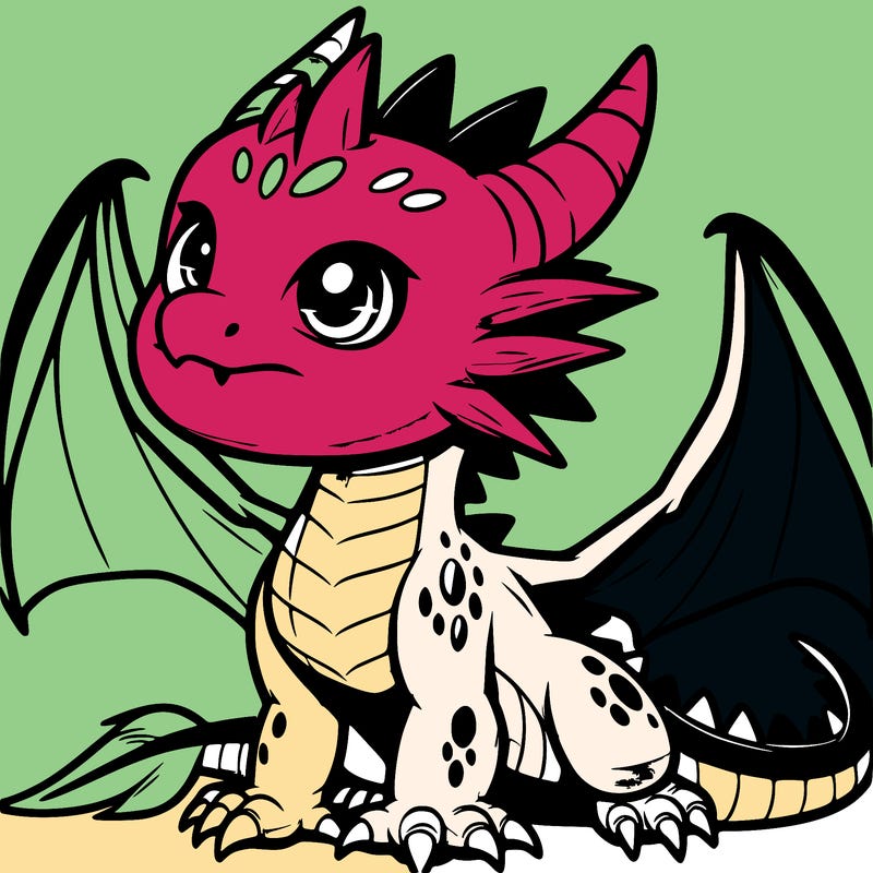 fierce baby night dragon