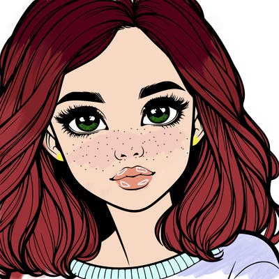 realistic girl whith cute eyes