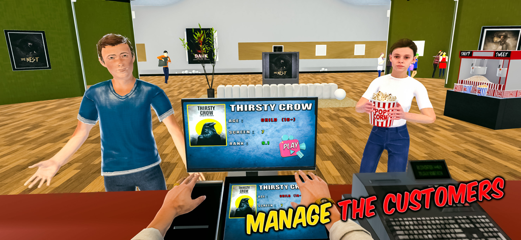 Movie Simulator Cinema Games | Build Your Movie Theater Empire