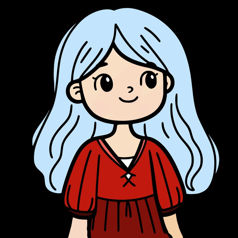 young girl hair down