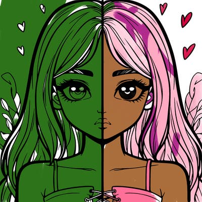 realistic girl split