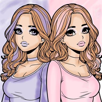 realistic twin sisters