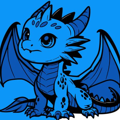 fierce baby night dragon