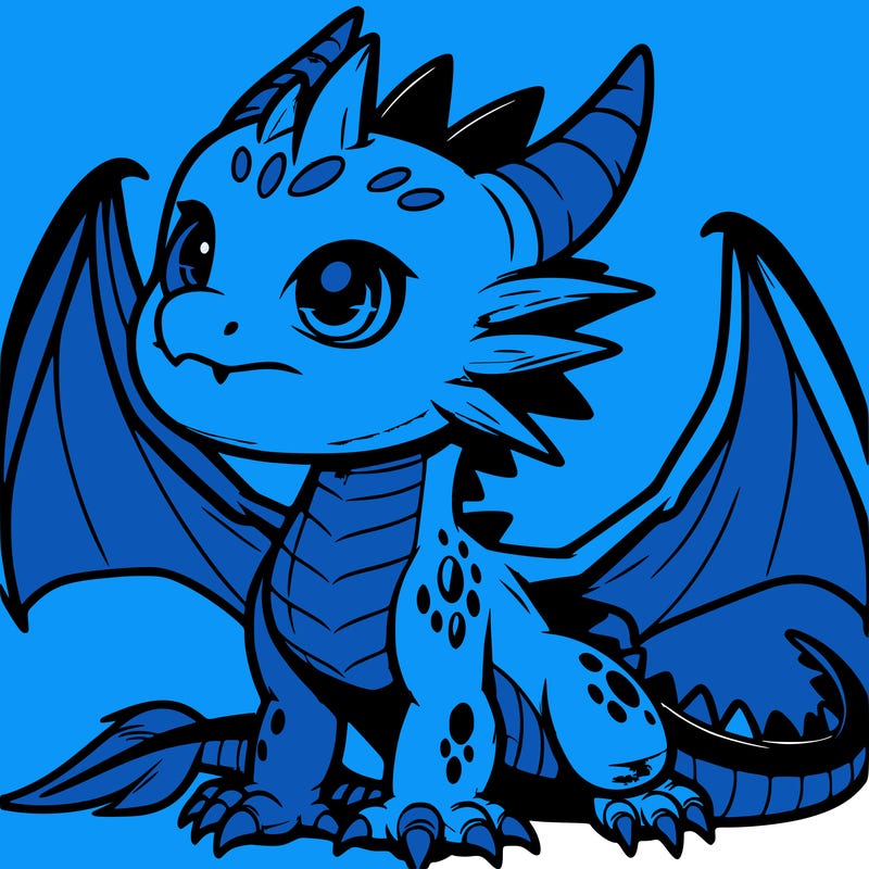 fierce baby night dragon