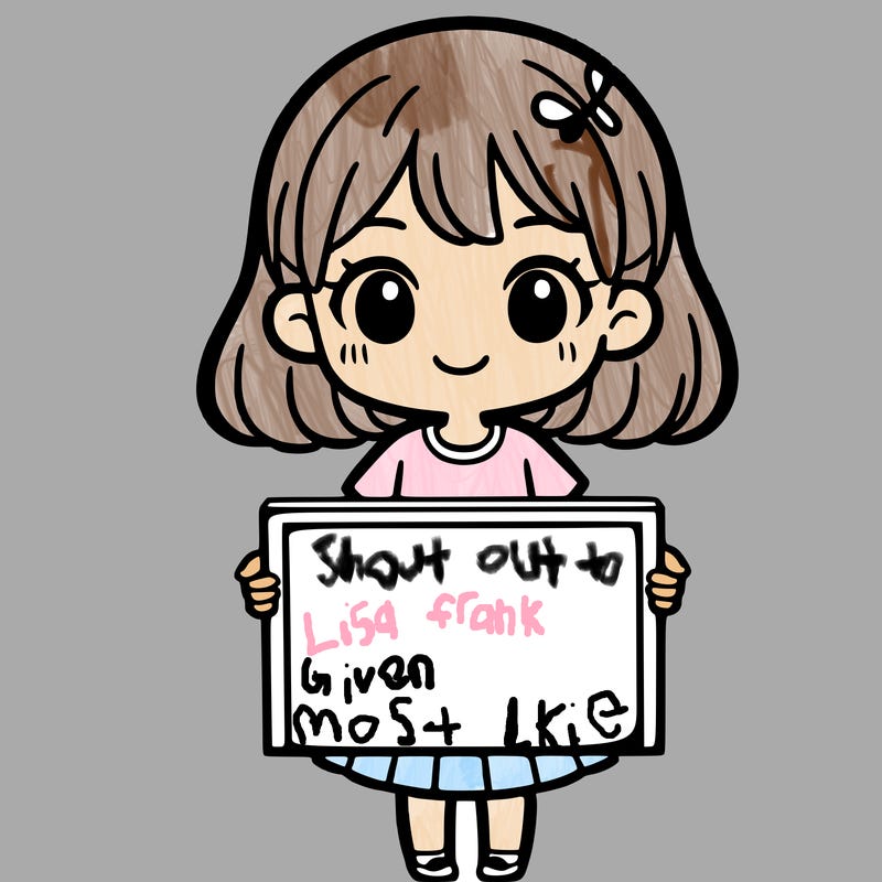 girl holding sign