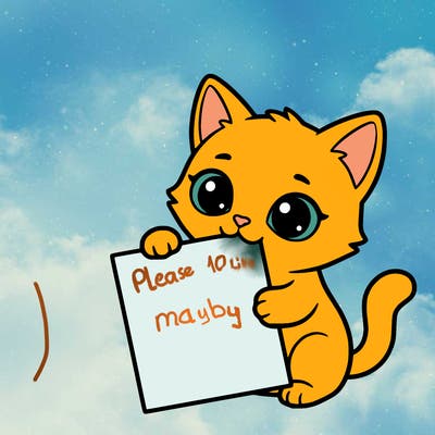 a small cat with a blank sheet of paper in its hand. the cat is sooooooo cute!