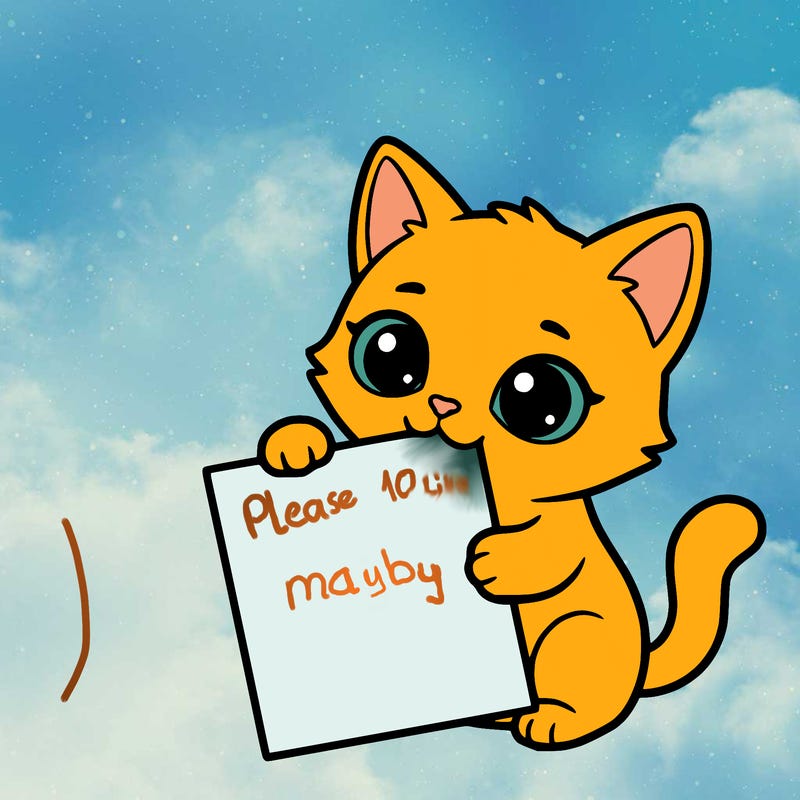 a small cat with a blank sheet of paper in its hand. the cat is sooooooo cute!