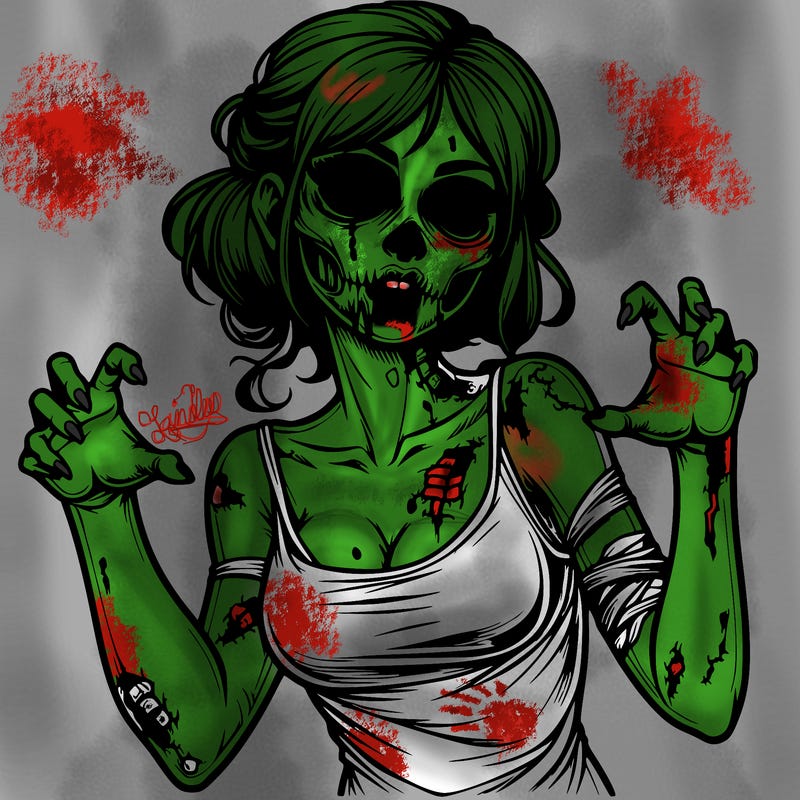 realistic zombie girl