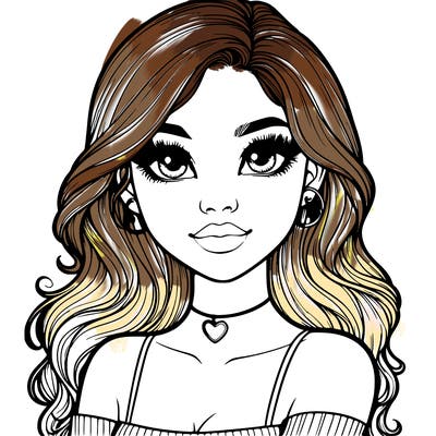 realistic pretty girl