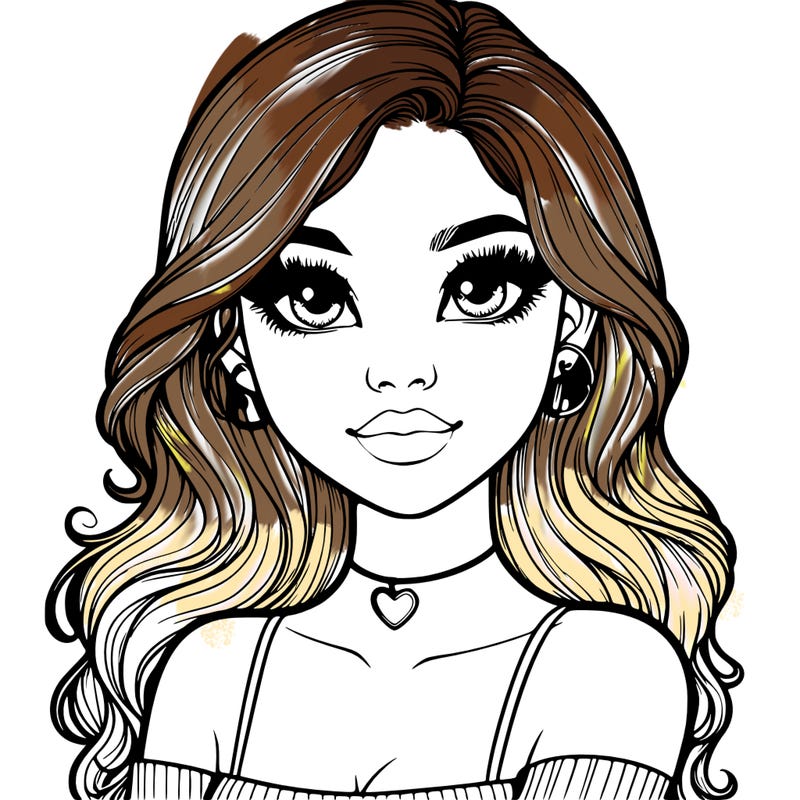 realistic pretty girl