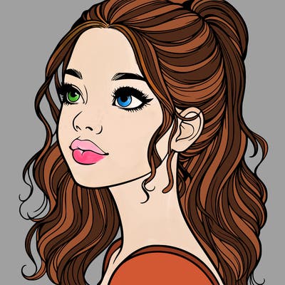 beautiful realistic girl