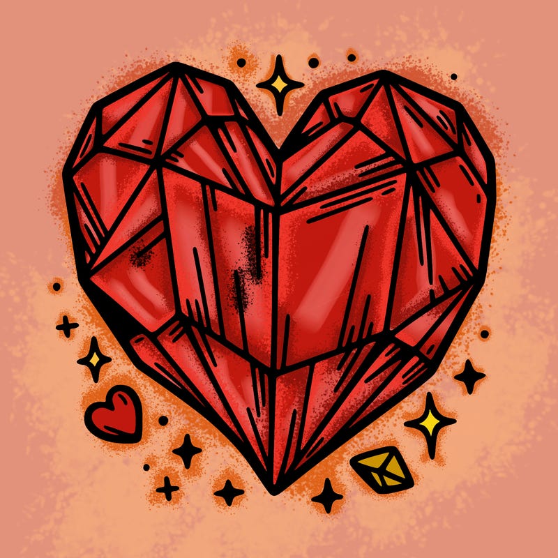 crystal heart