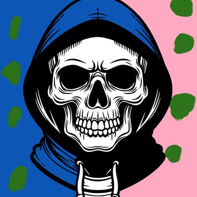 skull hoodie