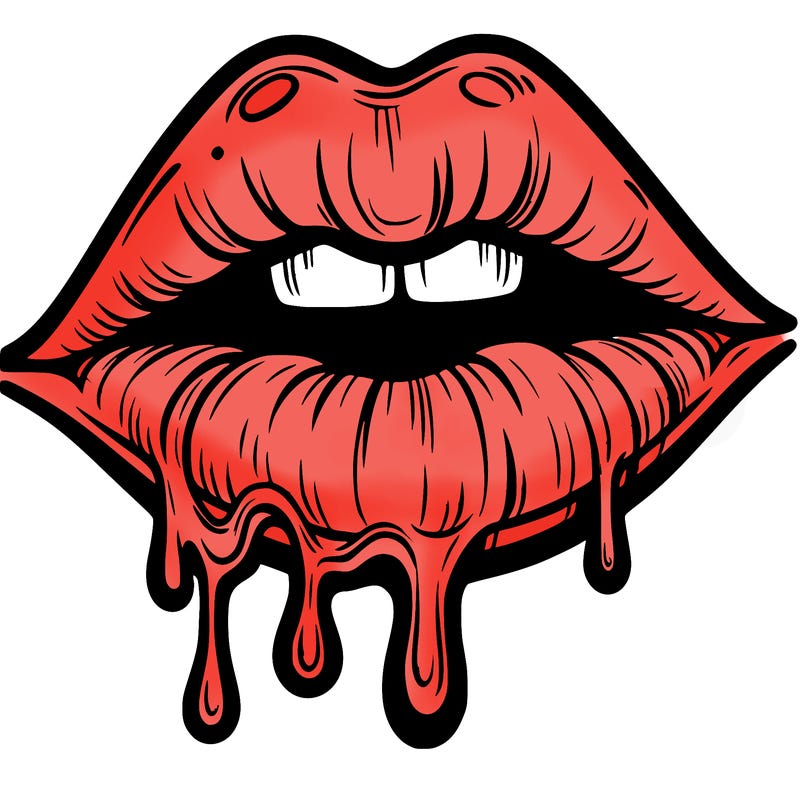 lips that look realistic and drip