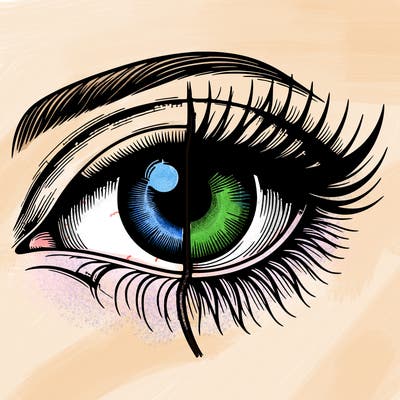 realistic eye split