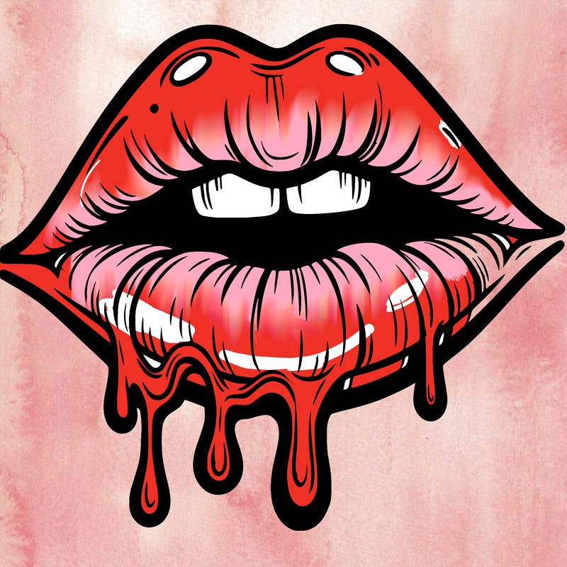 lips that look realistic and drip