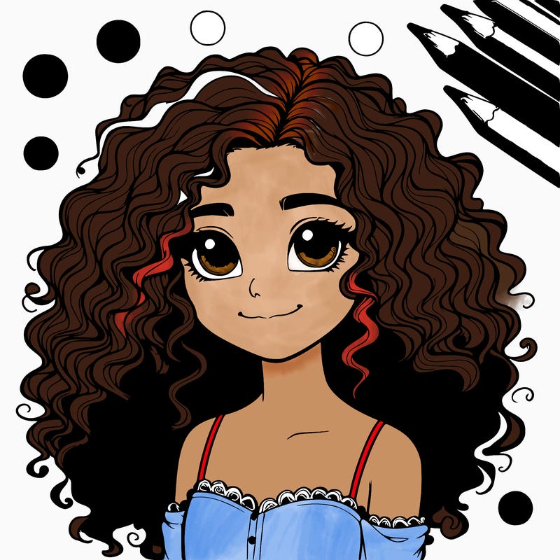 realistic curly girl
