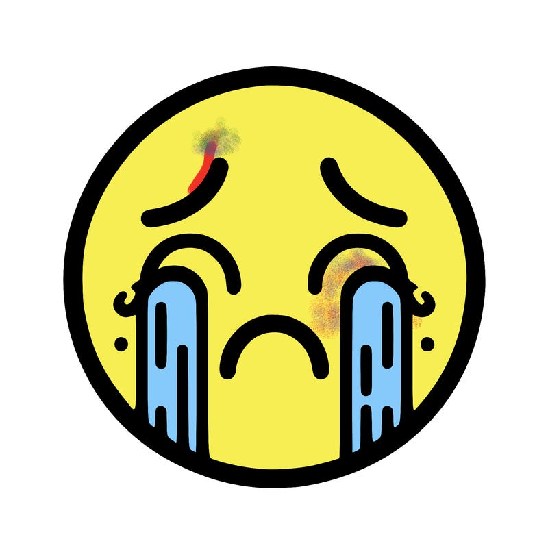 crying emoji face