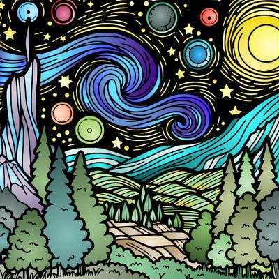 starry night serenity