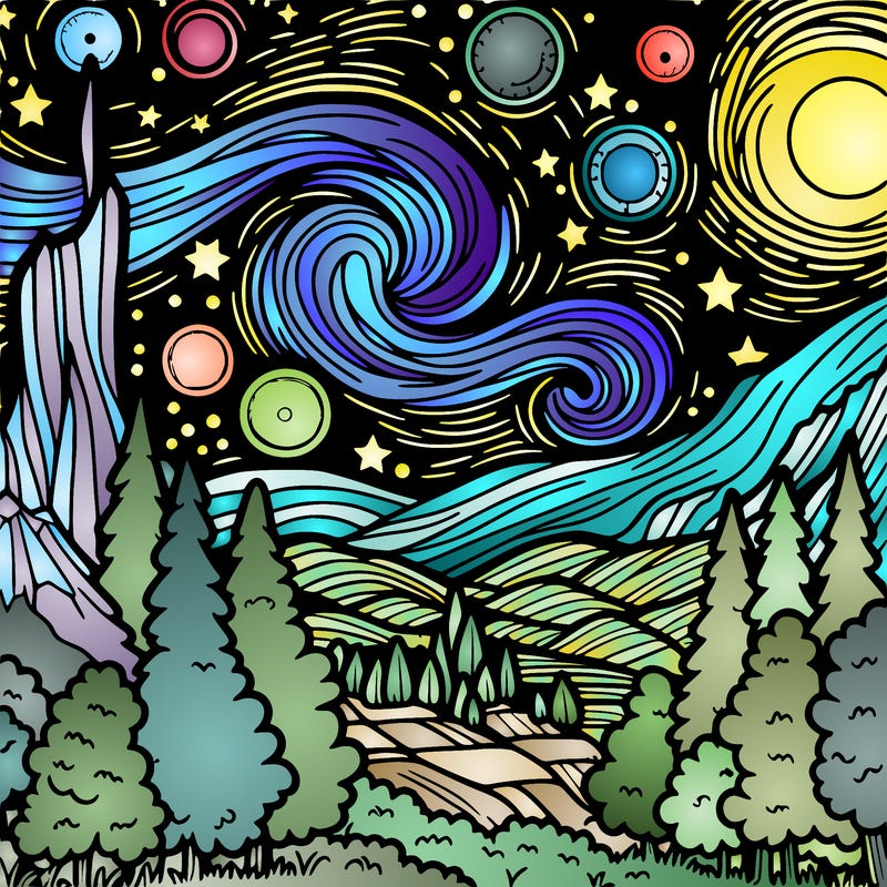 starry night serenity