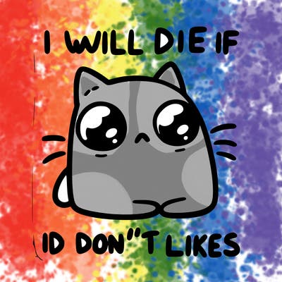 a cat that will die if we don’t get 10 likes