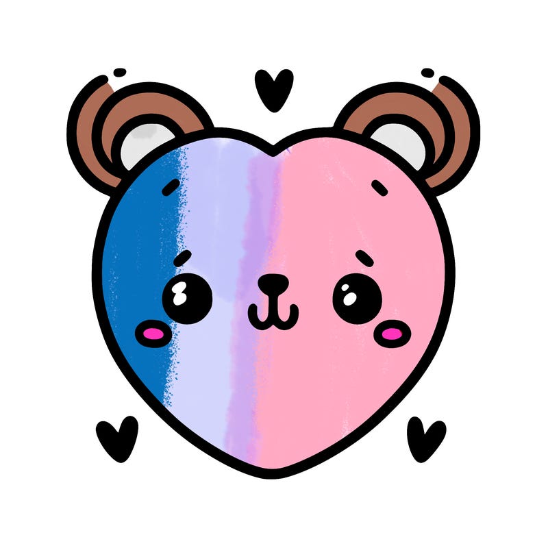cute bear heart