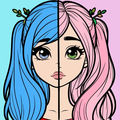 realistic girl split