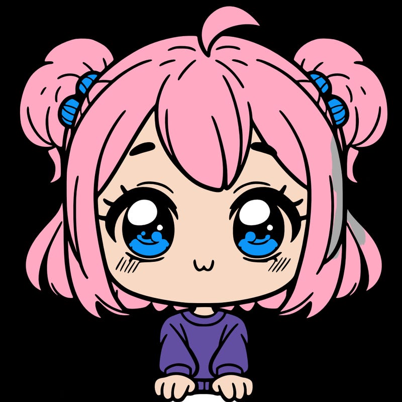 a cute animated girl