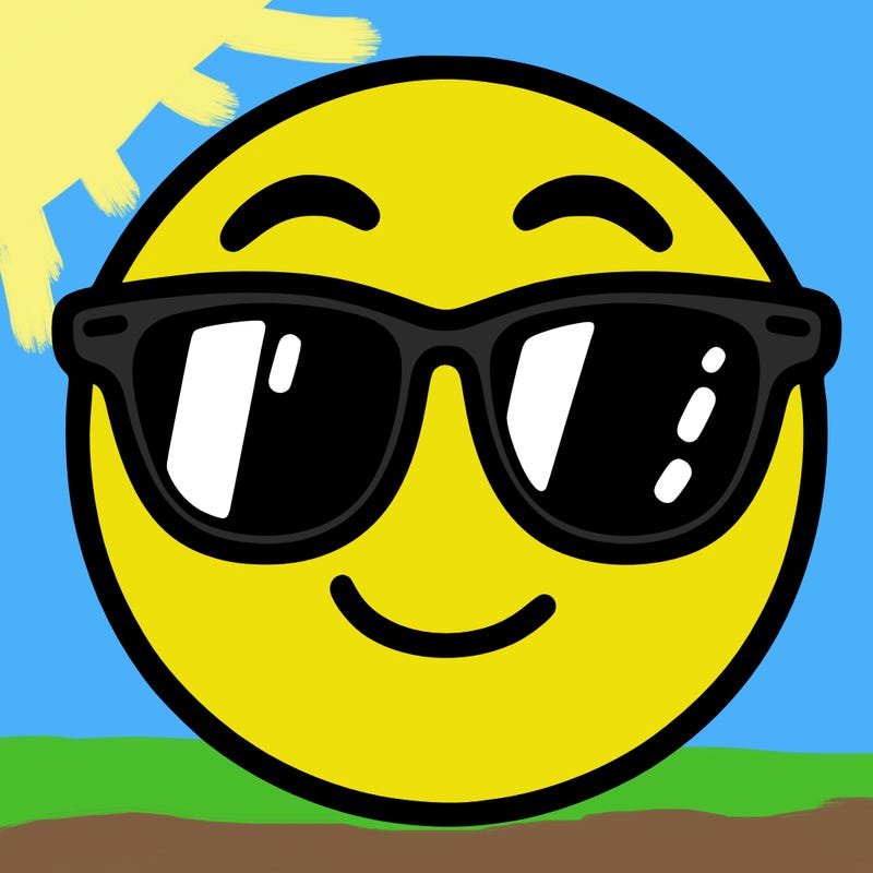 emoji with sunglasses