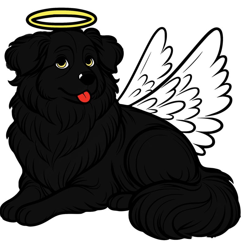 realistic mini australian shepard dog with halo